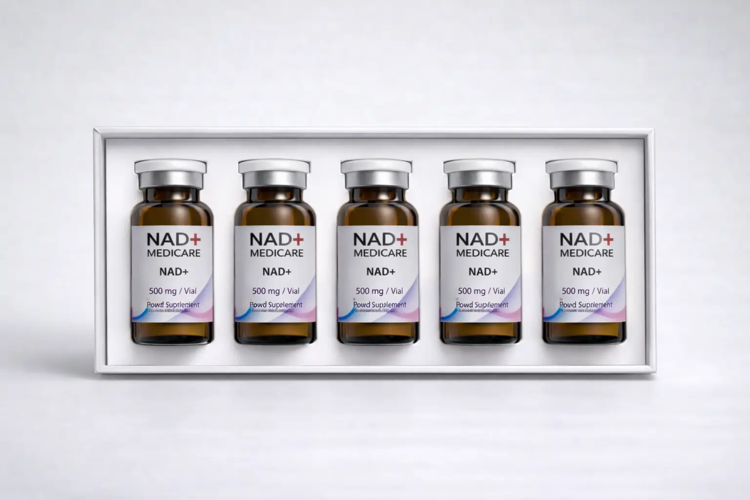 NAD+ (5x 500mg) VIAL KIT – Clinical Use Only