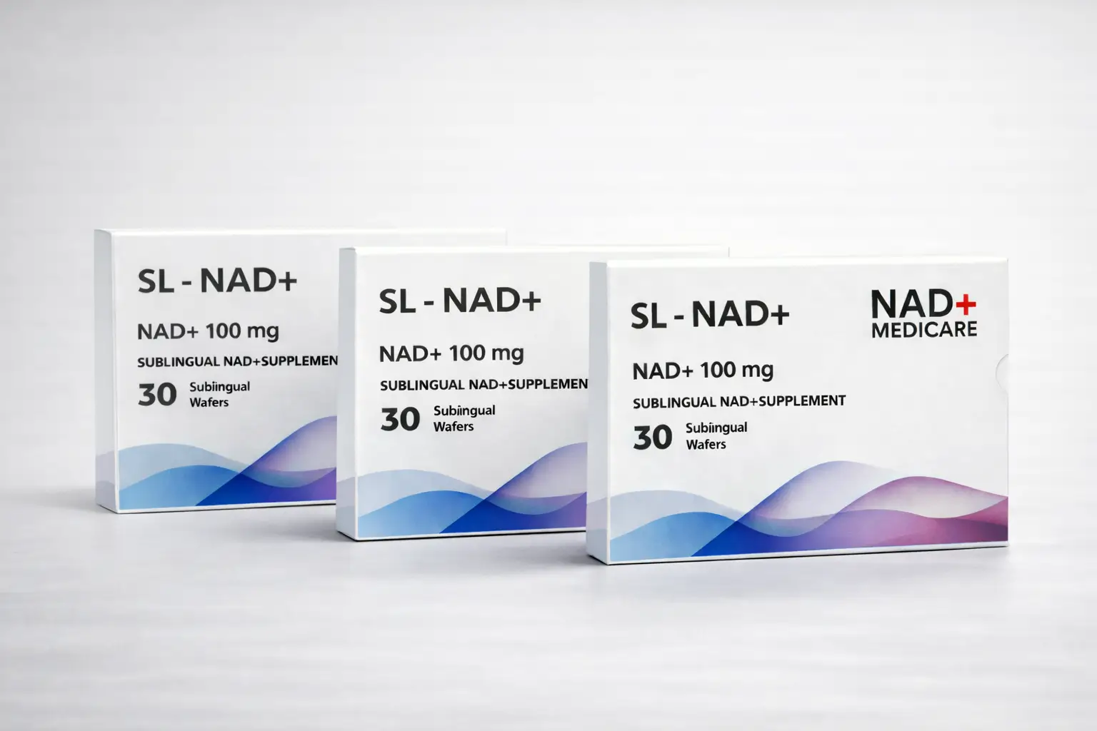 SL – NAD+ Supplement 100mg (30 Sublingual Wafers – 3 Pack)