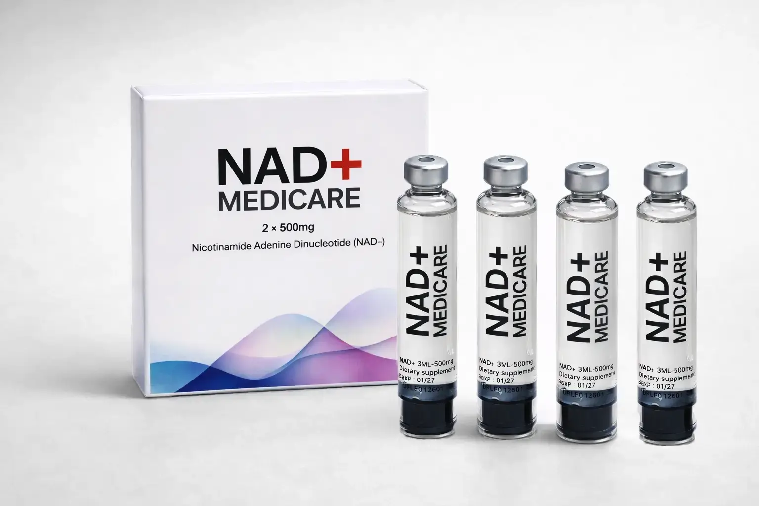 NAD+ (4x 500mg) Refill Cartridges for NAD+ PEN KIT