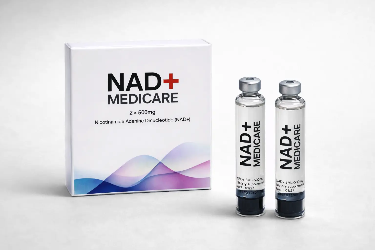 NAD+ (2x 500mg) Refill Cartridges for NAD+ PEN KIT